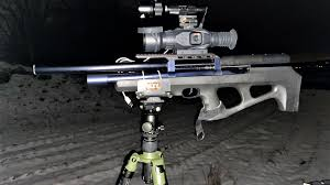 Professional rifle with scope and tripod